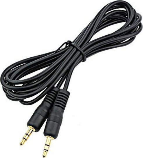 DeTech 3.5mm Jack Cable - 3.5mm Male to 3.5mm Male Black Length 10m