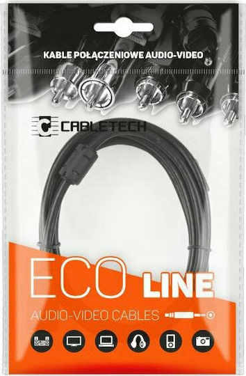 Cabletech Audio Cable 3.5mm Male - 3.5mm Female Black 5m KPO4006-5.0