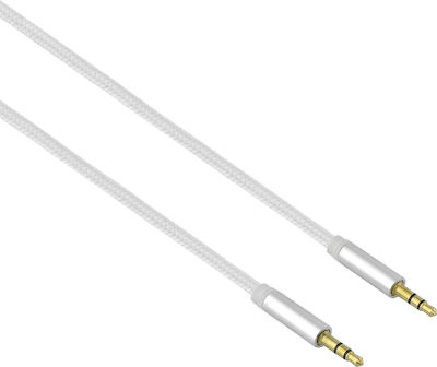 Lamtech Καλώδιο 3,5 mm Stecker - 3,5 mm Stecker Silber 1m (LAM445196)