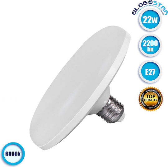 GloboStar LED Bulb 22W 120mm for Socket E27 Cool White 2100lm
