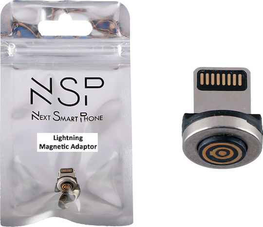 NSP Magnetic for NSC02 Щепсел Lightning мъжки Сребрист