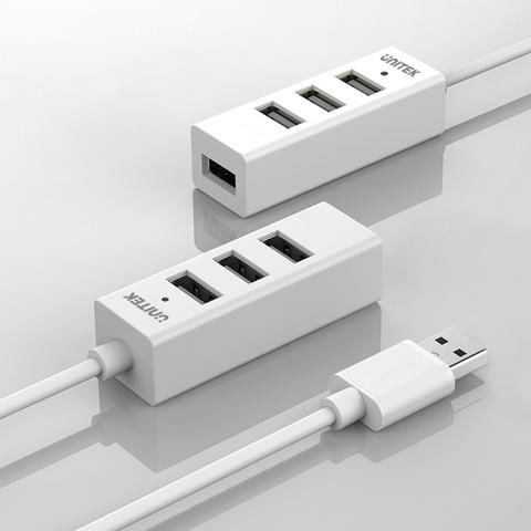 Unitek USB Hub 4 USB 2.0 Ports with USB-A Connection White