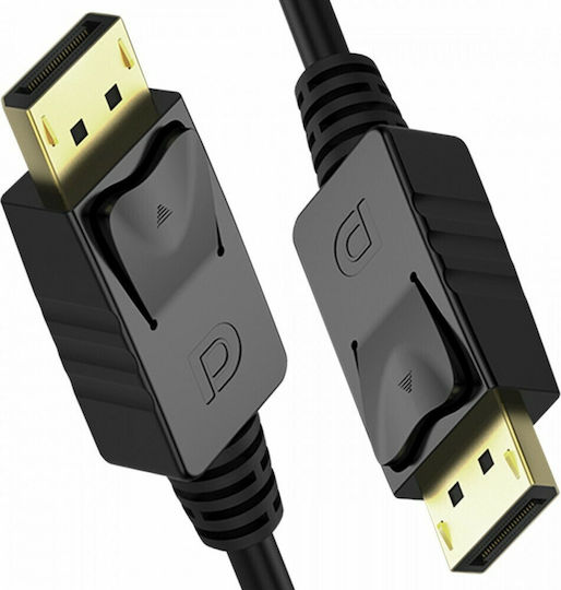 Unitek Cable DisplayPort male - DisplayPort male 3m Μαύρο (Y-C609BK)