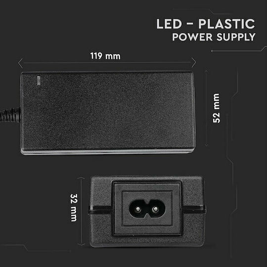 V-TAC Dimmable LED Power Supply IP44 Power 30W with Output Voltage 12V