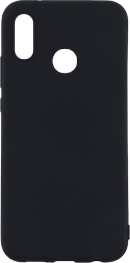 Senso Soft Touch Umschlag Rückseite Silikon Schwarz (Honor 8X)