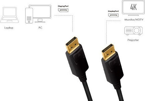 LogiLink Cablu DisplayPort - DisplayPort 3m Negru (CD0102)