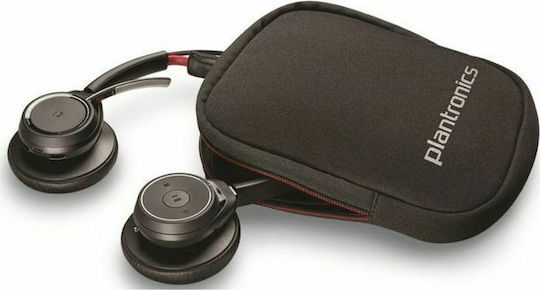 Voyager Focus UC Безжични На ушите Мултимедийни слушалки с микрофон и връзка Bluetooth / USB-A в Черен цвят