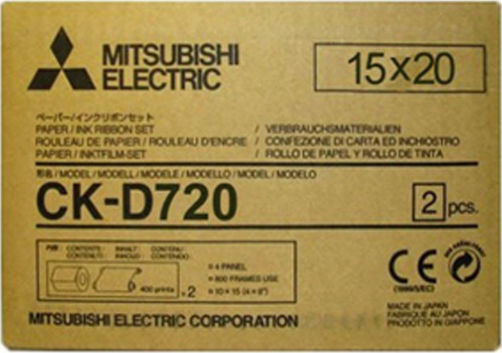 Mitsubishi Electric CK-D720 Генуинен лентов мастилен картридж Черен 2бр