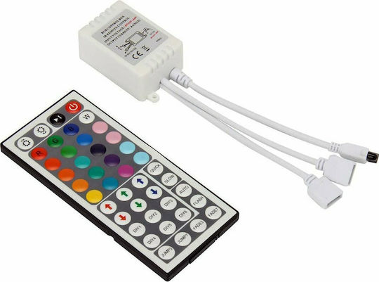 Metanor Αδιάβροχη Smart Ταινία LED Wi-Fi 12V RGB Φως 5m Τύπου SMD5050 με Τροφοδοτικό, Τηλεχειριστήριο & WiFi Controller