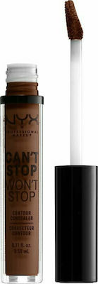 Nyx Professional Makeup Can't Stop Won't Stop Contour Lichid Corector 22.7 Nuc adânc 3.5ml