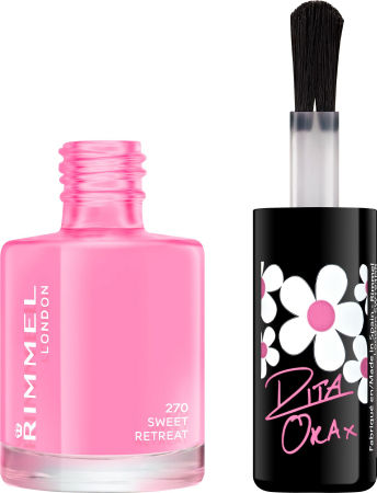 Rimmel 60 Seconds Shades By Rita Ora Glossy Nail Polish Long Lasting Quick Dry Pink 8ml