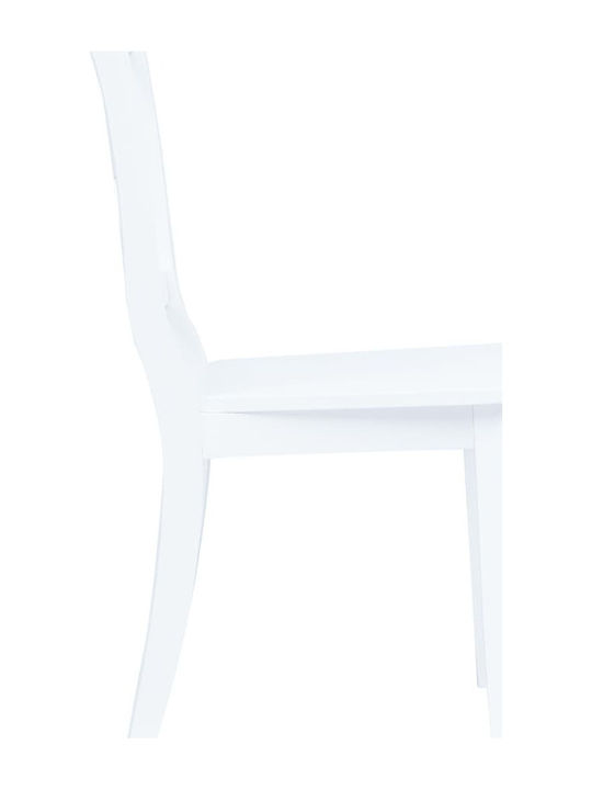 Stühle Cafe Weiß 4Stück 45.5x52x90cm