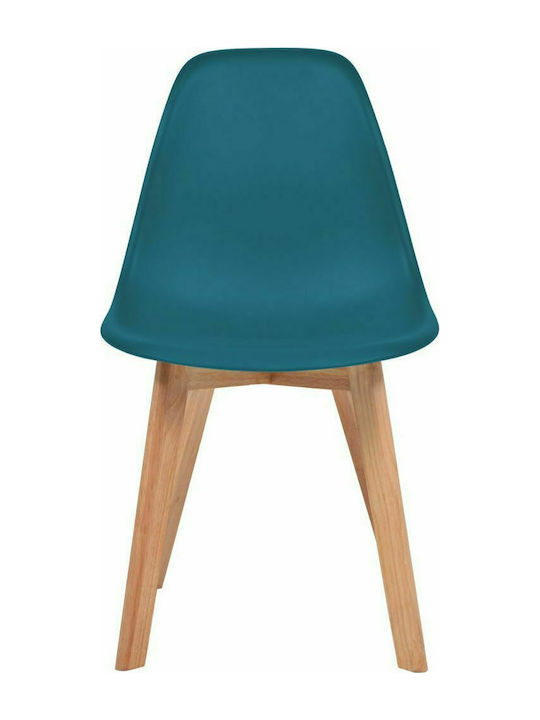 Kitchen Polypropylene Chair Turquoise 46.5x47.5x83cm 2pcs