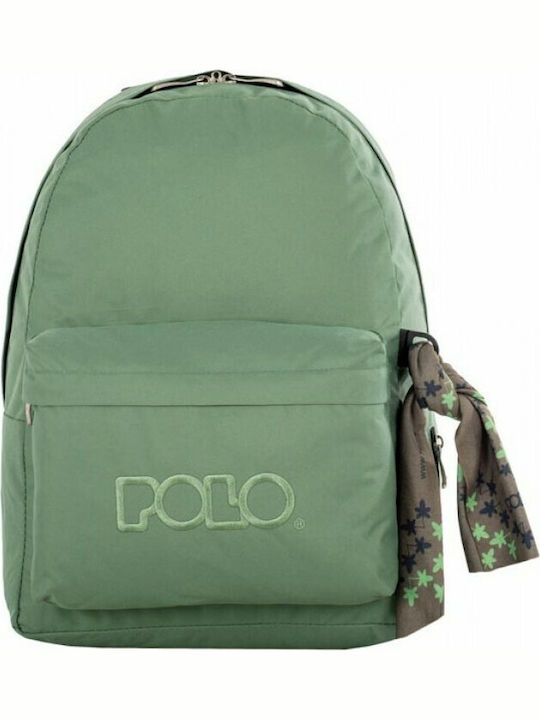 Polo Original 600D School Bag Backpack Junior High-High School in Green color 20lt 2018