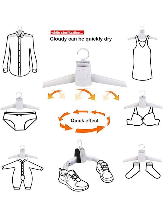 Electric Hanging Clothes Drying Rack Made of Plastic 150W 40x7cm