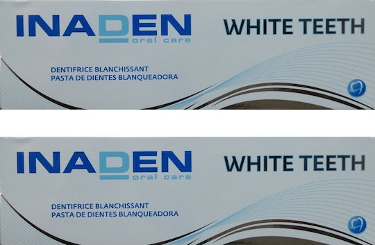 Inaden White Teeth Toothpaste for Whitening & Plaque 2x75ml