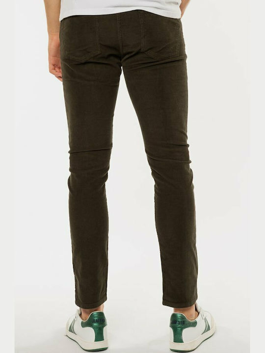 Superdry Herrenhose Elastisch in Slim Passform Khaki