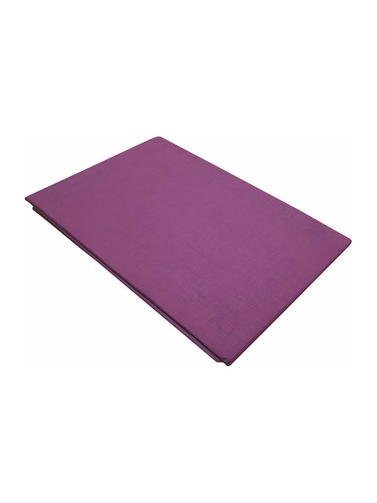 Le Blanc Cearșaf Super dublu cu Elastic 170x200+20cm. Cotton Line Purple