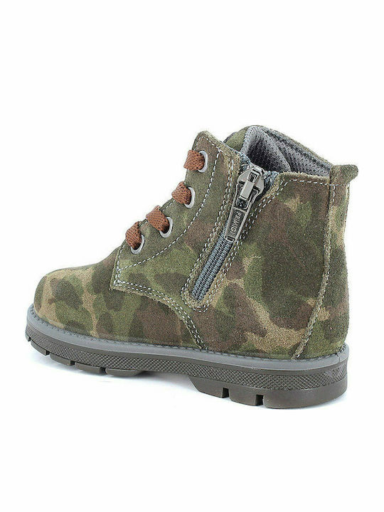 Anatomice Ghete Copii din Suede cu Fermuar Kaki