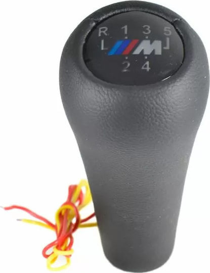 Πόμολο 5 Ταχυτήτων Φωτιζόμενο για BMW E30 / E36 / E46 / Σειρά 3 / Σειρά 5 Μαύρο
