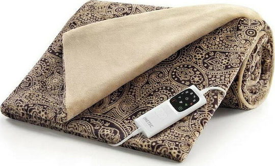 Imetec Adapto Velvet Jacquard Double Electric Washable Blanket with Timer Multicolour 150W 140x180cm