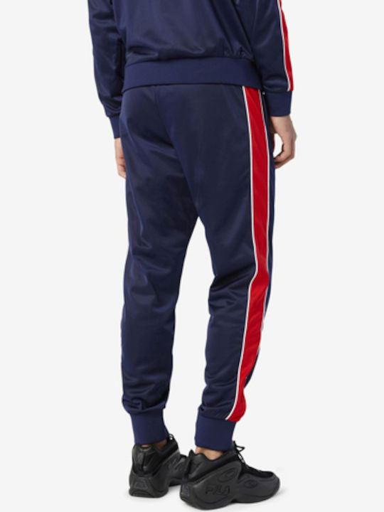 Fila Elijah Men's Sweatpants with Rubber Peacoat/chinese Red/white