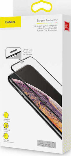 Baseus Full Cover 3d Curved Tempered Glass 3D Full Face Tempered Glass (iPhone 11 Pro / X / XS)