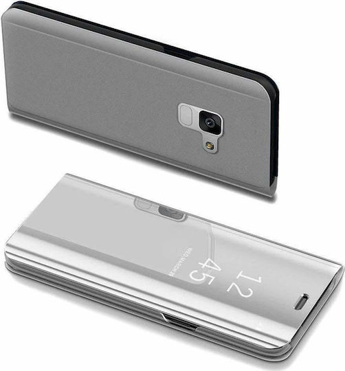 Galaxy A6 Plus 2018 Книга Пластмаса Сребрист (Galaxy A6+ 2018)