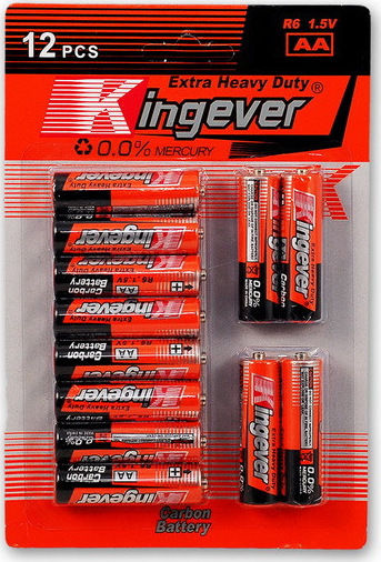 Цинкова Батерия AA 1.5V 12 Бр