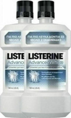 Listerine Advanced White Mouthwash 2x500ml