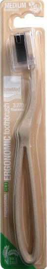 InterMed Professional Ergonomic Toothbrush Toothbrush Medium Brown