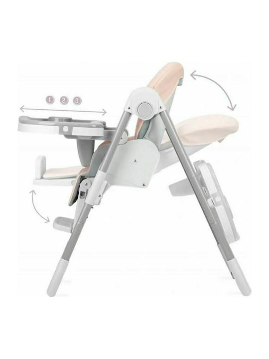 Momi Yumtis Klappbarer Baby Hochstuhl mit Höhenverstellbar Rosa