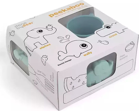 Done by Deer Σετ Φαγητού Peekaboo Deer Friends από Σιλικόνη με Αντιολισθητική Βάση Μπλε 3τμχ