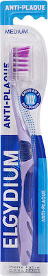 Elgydium Antiplaque Manual Toothbrush Medium Purple 1pcs