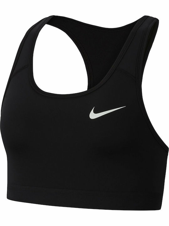 Swoosh Damen Sport-BH Schwarz