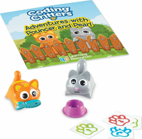 Learning Resources Coding Critters Pair-a-Pets: Adventures with Pouncer & Pearl STEM Образователна Игра Образователни за 4+ години Години