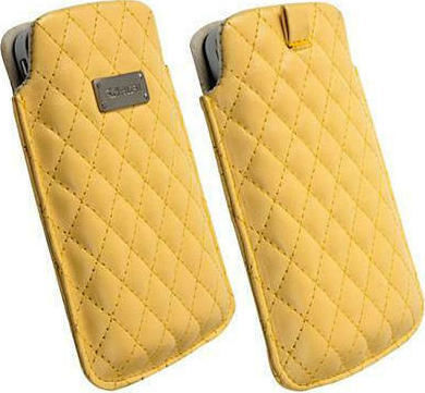 Krusell Avenyn Mobile Pouch Yellow (Universal)