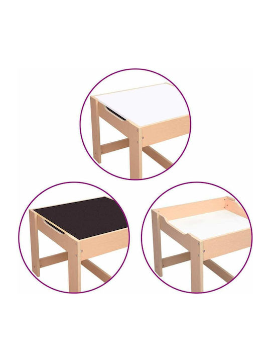 Kids Table and Chairs Set made of Wood Brown vidaXL