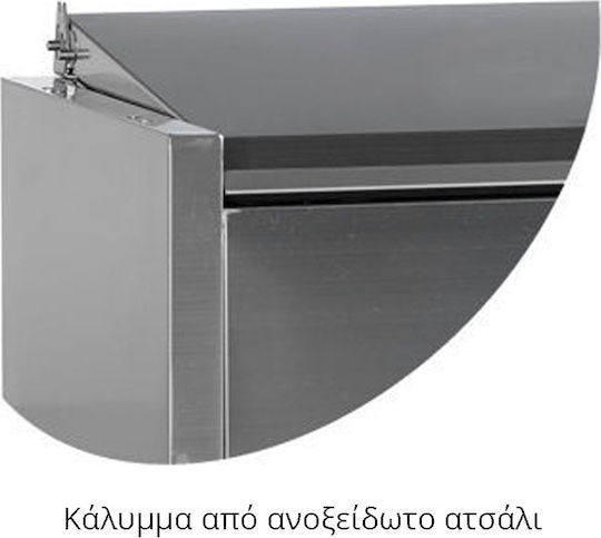 Tefcold Maintenance Showcase Tabletop with Capacity 6x1/3 GN 150x39.5x22.5cm