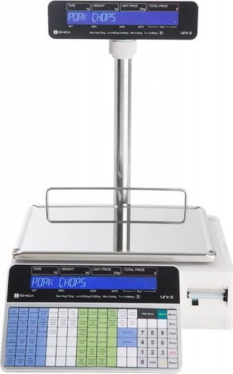 Ishida UNI 3 L1 Electronic Commercial Retail Scale with Beam and Printer 30kg/10gr