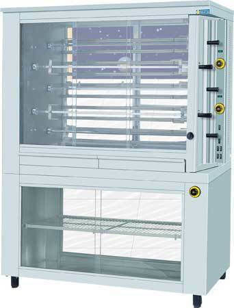 Sergas KE5 Електрическа Пилешка скара Rottisserie 10кВт с Размери 64x145x188см