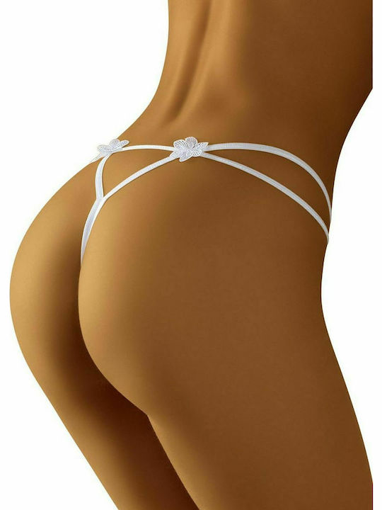 Wolbar Maracca Women's String with Lace White 156632