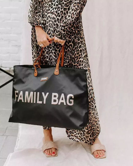 Childhome Τσάντα-Αλλαξιέρα Ώμου/Χειρός Family Black 55x18x40εκ.
