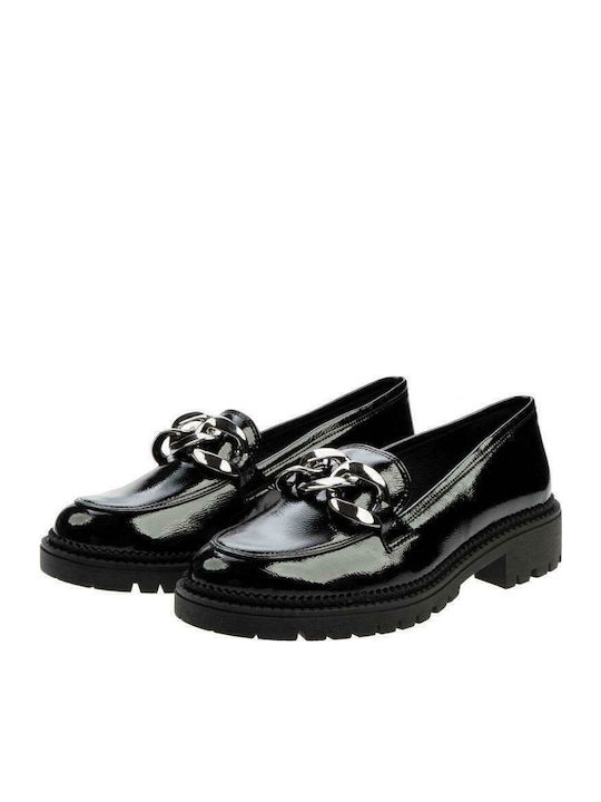 S Γυναικεία Loafers σε Μαύρο Χρώμα