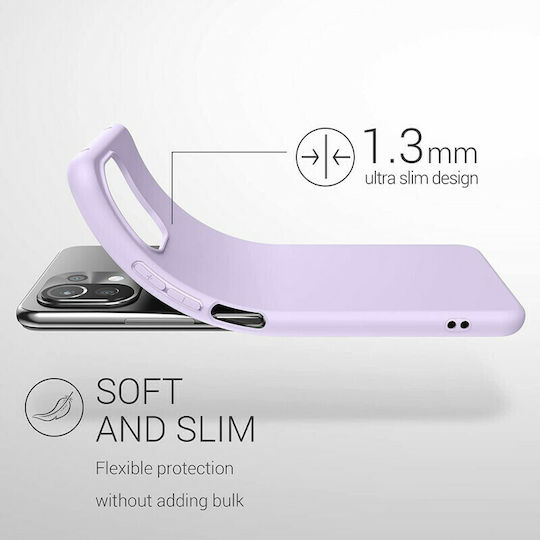 KWmobile Back Cover Σιλικόνης Lavender (Xiaomi Mi 11 Lite / 11 Lite 5G / 11 Lite 5G NE)