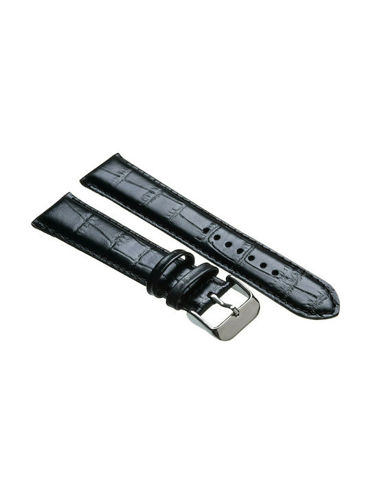 Tzevelion ART521 Leather Strap Black 28mm