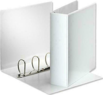 Νο4 Arc Ring Binder 4/32 for A4 Paper with 4 Rings White