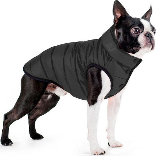WauDog AiryVest One Μπουφάν Σκύλου Αδιάβροχο Μαύρο με Μήκος Ράχης 40 εκ.