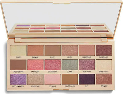 Revolution Beauty I Heart Chocolate Eye Shadow Palette in Solid Form Cotton Candy 22gr