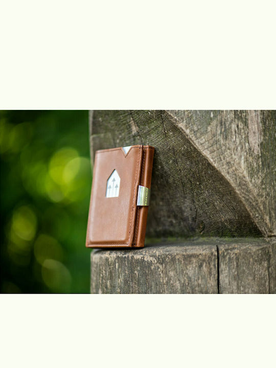 Leather Men's Wallet Cards with RFID Brown